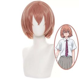 Catsuit Costumes Hinata Tachibana Hinat Short Pink Orange Tokyo Revengers Heat Resistant Synthetic Hair Women Hallowenn Party + Wig Cap