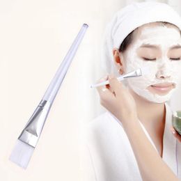 Makeup Brushes 2023 Beauty Face Mask Brush Facial Mud Flat Care Cosmetic Applicator Tools Transparent Handle