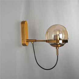 Wall Lamps Nordic Loft LED Light Indoor Decoration Bedroom Bedside Modern E27 Home Lighting Staircase Corridor Sconces