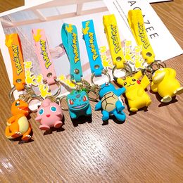 Anime keychain pendant Cute duck doll bag Car pendant wholesale