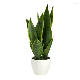 Decorative Flowers Sansevieria Artificial Plant Mom Gift Vines Room Decor Plants For Home Leaves Decoration Access