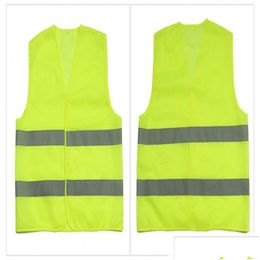 Reflective Safety Supply Wholesale High Visibility Working Construction Vest Warning Traffic Green Clothing Ljjc1792 Drop Delivery O Dhkkf