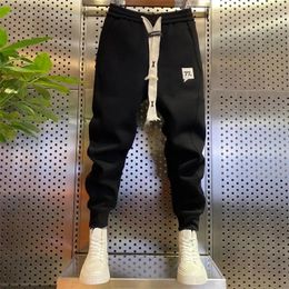 Men's Pants High Quality Jogger Number Secondary Brand Men Pant Solid Colour Casual Sweatpants Harem Trousers