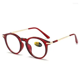 Sunglasses Fashion 2023 Anti Blue Light Glasses Round Reading Presbyopic Eyeglasses Vision Care 0.00- 4.00 13colors Women Elderly