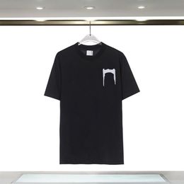 High Quality Summer clothing Silk Men Casual Hip Hop Irregular cut Zipper Short Sleeved T-shirts Black White Tops tee201g