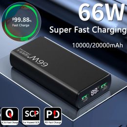 20000mAh Power Bank 66W Fast Charging Powerbank for iPhone 14 Samsung S22 Huawei Two Way Fast Charge Poverbank Portable Charger