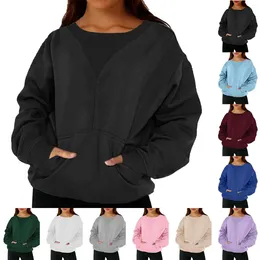 Women's Hoodies Heavy Zip Women Jogging Suit Jacket Fashionable Solid Colour Pullover Loose Ribbed Sweaters