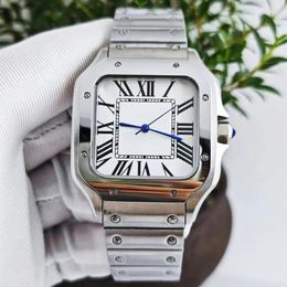 Wristwatches Mens watch NH35 Watch case Square folding buckle Roman dial stainless steel mechanical fit movement 231027