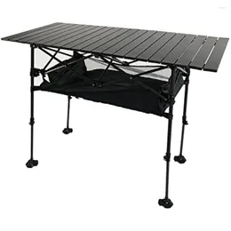 Camp Furniture Camping Table Foldable Portable Adjustable Height With Large Storage Organizer Carrying Bags