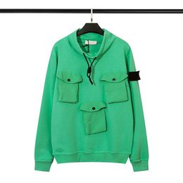 Men's Plus Size Hoodies Couple Sports Jacket With Stand-up Collar Stereo Multi-pocket Loose Pullover 215#297B