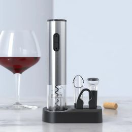 Openers Electric Wine Bottle Opener Automatic Beer Corkscrew BeerSoda Cap Kitchen Accessories 231026