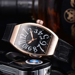 Alloy Carved Pointer Barrel Shaped Women's Fashion Quartz with Flat Top Conical Crown Watch