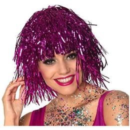 Party Hats Foil Tinsel Wigs Costume Cosplay Funny Shiny Hat Metallic Hair Accessories For Party Carnival 231027