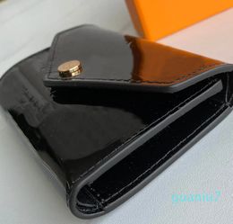 wallets Card holders Luxury patent leather school bags Multicolor Holder Purse Short Wallet