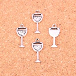 156pcs Antique Silver Plated wine glass Charms Pendants for European Bracelet Jewelry Making DIY Handmade 20 9mm222K