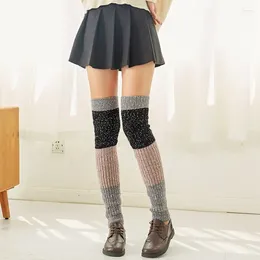 Women Socks Lolita Long Knitted Warm Foot Cover Arm Warmer Ladies Autumn Winter Crochet Boot Cuffs