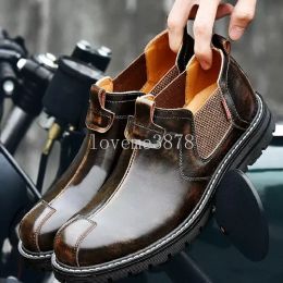 Luxury Mens Casual Ankle Boots New Fashion Business Formal Shoes High Quality Wear-Resistant Designer Men Oxford Shoes