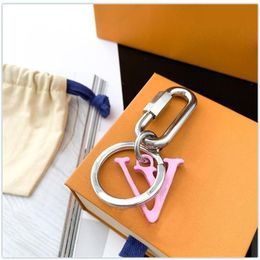Designer Letter V Keychain Accessories Fashion Key Chain Keychains Buckle for Men Women Hanging Decoration with Retail Box YSK03213E