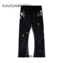 Niche Hoodies Girls Pant Designer Galleryes Streetwear Dept Fashion Stitching Printing Heavy Casual Pants for Boys PR7E