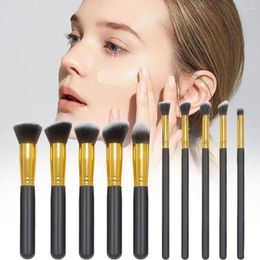 Makeup Brushes 10Pcs Set Eye Shadow Foundation Women Cosmetic Powder Blush Blending Beauty Make Up Tool For Beginner