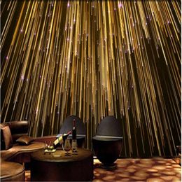 Stereo gold wallpaper KTV decoration wallpaper background wall cloth 3d stereoscopic wallpaper