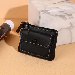 Wallets 2023 Short Women's Wallet Men's Card Holder Small Key Chain Purse Zipper For Men Pouch Coin