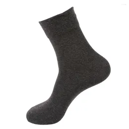 Men's Socks Medium High Boot Soft Comfy Sweat-Absorbing White/Gray/Dark Blue/Dark Grey 4 Colours