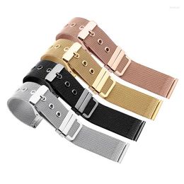 Watch Bands Ultra Thin Milanese Watchband 18mm 20mm 22mm 24mm Straps Wristbands Fashion Men Women Steel Buckle Accessories Strap
