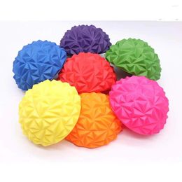 Accessories Yoga Ball PVC Inflatable Massage Point Half Fitness Trainer Stabiliser GYM Pilates Durian Shape 16cm