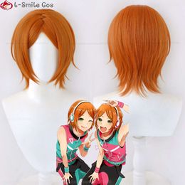 Catsuit Costumes Game Ensemble Stars ES 2wink Hinata Aoi Yuta Cosplay Orange Heat Resistant Synthetic Hair Party Wigs + Wig Cap