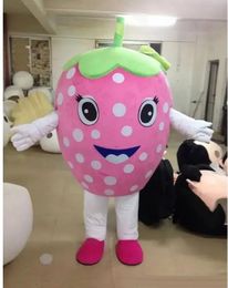 2024 Halloween pink Strawberry Mascot Costume Suit Party Dress Christmas Carnival Party Fancy Costumes Adult Outfit