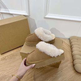 2023 Warm Boots Mini Snow Boot Ankle Bootss Australian Classic Winter Full Fur Fluffy Furry Satin Usa Gs 585401 Women 'S Slippers Us3-14