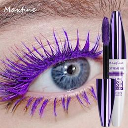 Mascara Colourful 5D Volume Lasting Styling Waterproof Quick Dry Blue Purple Curling Lengthen Long Eyelash Silk Extension Cream 231027