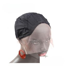 Wig Caps For Making Human Hair Lace Wigs With Adjustable Strap And Combs Breathable Soft Skin Cap M/S/L Bella Drop Delivery Products Dho5Y