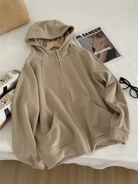 Women's Hoodies Raglan Sleeves For Women Loose Fitting Casual Cardigan Jacket Fall Winter Warm Sweatshirt