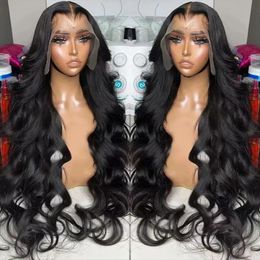 Synthetic Wigs 30 40 Inch Body Wave Lace Front for Women Human Hair Brazilian 13x4 Full Hd Frontal Wig Loose 231027