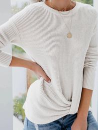 Women's Sweaters Super Chic Autumn Winter Style Hem Kink Slim Sweater Women Pullover Knitted Casual