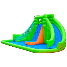 Parque aquático inflável com escorregadores duplos Rocky Mountain Ultra Croc Water Slide Castle para crianças Brinquedos infantis Playhouse Brincar ao ar livre Diversão Aniversário Pequenos presentes