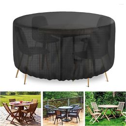 Table Skirt Round Cover Black Waterproof And Chair Sun Protection 210d Oxford Cloth Outdoor