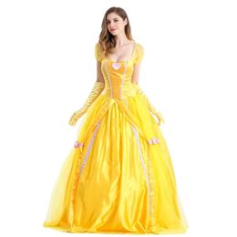 Halloween Costumes Cosplay CostumesHalloween Costume Adult Beauty And Beast Princess Bell Dress Cosplay Princess Halloween Spirit Group Costumes