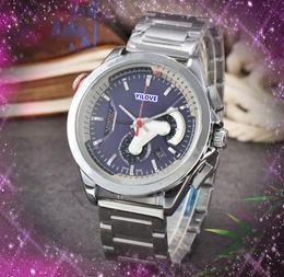Popular President Automatic Quartz Movement Watches Big Dial Stainless Steel Strap Chain Sapphire Mirror Waterproof Men Business Black Silver Case Wristwatch