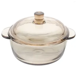 Pans Amphora Heat-resistant Bowl Microwave Oven Glassware Lid Go Food Containers Lids Baking Dish Salad Household