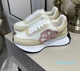 Luxury Brand Designer Womens Mens Casual Shoe Sneaker Lighted leather Trainer Nylon Printed Platform Sneakers Men Light Trainers Shoes