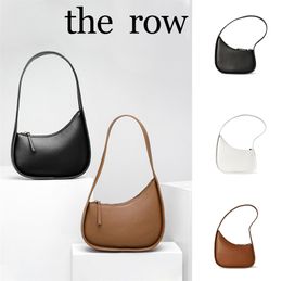 7A quality the row half moon Underarm Bags Womens Wallets Luxury Cross Body Genuine Leather Shoulder bags Designer Clutch Totes mens lady satchel pochette hand bag