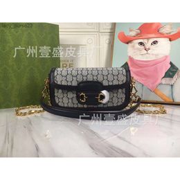 Chain Bag Women Classic Bags Purse Shoulder 2023 New Kucci g Family Same Buckle Model 1955 Horizontal Saddle Fashionable Seat RSUJ