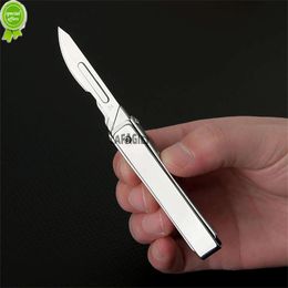 Creative Folding Art Knife Sharp Paper Knife Replaceable Stainless Steel Blade Portable Unpacking Express Box Small Knife Tools
