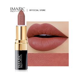Lipstick IMAGIC 12Color Matte Waterproof Velvet Pigment Nude Rouge Long Lasting Lip Profissional Cosmetics Beauty 231027