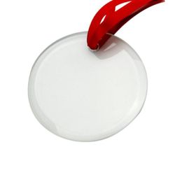 10pcs Bag Parts Sublimation DIY Transparent Blank Tempered Glass Merry Christmas Pendant Size 75mm