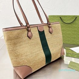 Tote Bag Straw Handbags Underarm Shoulder Shopping Bags Miss Totes Women Handbag Purse Knitting Lafite Grass Crossbody Large Capacity