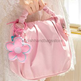 Cosmetic Bags Cases Cloud Cosmetic Bag Large Capacity Toilet Bag Pleated Flower Makeup Bag Folded Angry Makeup Bagstylishhandbagsstore